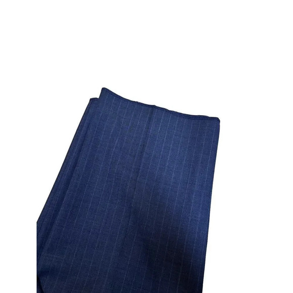 Jos A Banks Navy Blue Pinstriped Suit Pants Size 43 Business Career Wool - Picture 4 of 5